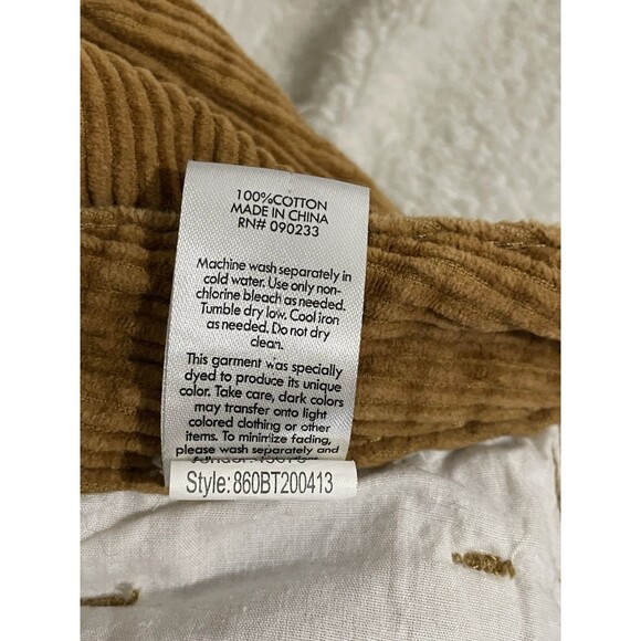 PACSUN Mom Jeans Camel Corduroy Ankle SZ 27 - Picture 6 of 9